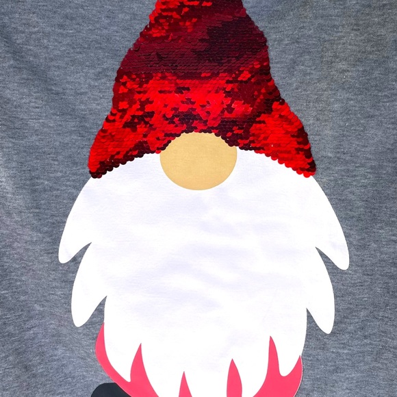 NWT Heart to Tails Pet Sequin Sweatshirt Hoodie with Sequin Santa in X-Small - Picture 4 of 7